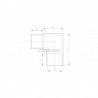 COUDE ANGLE A 90DEG, D33,7 X 2,0 MM,M