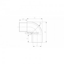 COUDE 90DEG ARRONDI, D48,3 X 2,0 MM,M