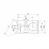 RACCORD 90DEG TUBE PROFILE D20X1,25MM,AISI304 BROSSE