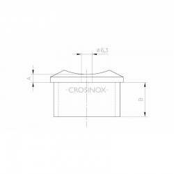 ADAPTATEUR, D 60,3 X 2,0 MM,AISI316 BROSSE