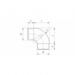 COUDE 90DEG ARRONDI D 48,3 X 2,0 MM,AISI316 BROSSE