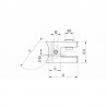 Pinces a verre cylindrique ,Inox 304 brosse,fixation sur support plat