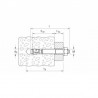 GOUJON D'ANCRAGE FISCHER FAZ II 12/30 A4 - 130 MM - D=12MM