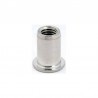 ECROU A SERTIR M6X1,0MM, TeTE PLATE,AISI304
