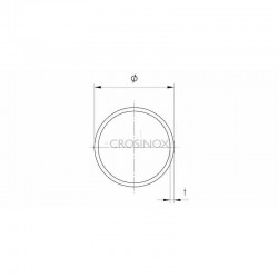 TUBE INOX D42,4 X 2,0 X 6.000MM,AISI304 BROSSE GRAIN 240