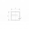 TUBE INOX D40 X 20 X 2,0 X 6.000MM,AISI304 BROSSE GRAIN 240