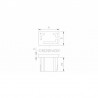 EMBOUT RECTANG. 30 X 20 X 2,0 MM,AISI316 BROSSE