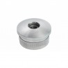 EMBOUT MOLETE, BOMBE, POUR D48,3X2,0MM,PERCAGE M8 , AISI304 BROSSE