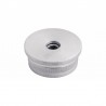 EMBOUT MOLETE, PLAT, POUR D42,4X2,0MM,PERCAGE M8 , AISI304 BROSSE