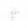 RACCORD ARTICULE POUR LISSE D10,2MM,AISI316 BROSSE