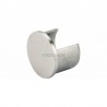 EMBOUT PLAT POUR TUBE A GORGE,D48,3X1,5 MM, AISI316 BROSSE