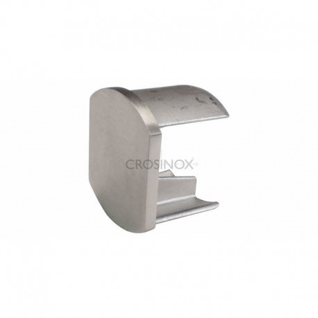 EMBOUT PLAT POUR TUBE A DOUBLE GORGE,AISI316 BROSSE