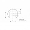 TUBE A GORGE D48,3 X 1,5MM, INOX,RECUIT,AISI304 BROSSE