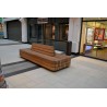 Banc double modèle MODULO Green photo en situation