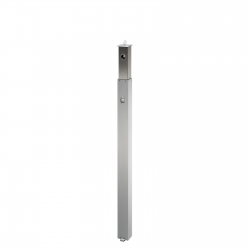Borne acier inoxydable escamotable  70 x 70 mm