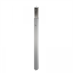 Borne acier inoxydable escamotable  70 x 70 mm