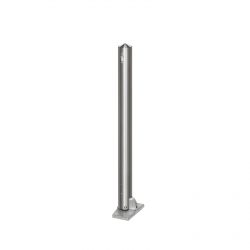 Poteau acier inoxydable  Ø 76mm