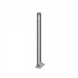 Poteau acier inoxydable  Ø 76mm