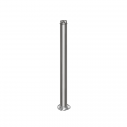 Poteau en acier inoxydable Ø 76 mm