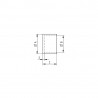 Bouchon droit diam. 45 mm, inox 316