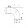 Coude inox 316