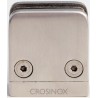 Fixation verre par point, 55 x 25 mm, support plat,  AISI 304