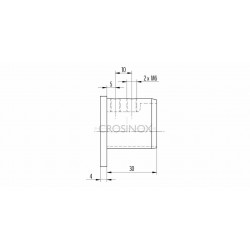 Embout tube a gorge diametre 48,3mm