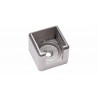 Fixation murale tube a gorge 40x40 gauche