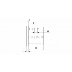 Embout tube a gorge oval 80x40mm