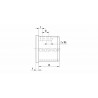 Embout tube a gorge oval 80x40mm