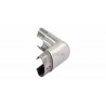 Coude tube a gorge oval 80x40mm vertical