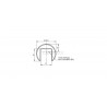 Main-courante / Set tube a gorge diametre 48.3x1.5mm. droite