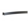 Main-courante / Set tube a gorge carre 40x40mm. cintre