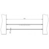 KIT DE 2 LONGUEURS L 1500 MM EN ROND DE 12 MM, AISI304 BROSSE