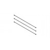 KIT DE 3 LONGUEURS L 1500 MM EN ROND DE 12 MM, AISI304 BROSSE