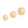 SPHERE CREUSE D70X2,0MM, INSERT M8,LAITON POLI MIROIR, VERNIS