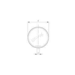 SPHERE CREUSE D70X2,0MM, INSERT M8,LAITON POLI MIROIR, VERNIS