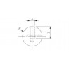 SPHERE PLEINE D60MM, TROU BORGNE TARAUDE,AISI304 TOURNE BRUT