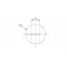 SPHERE PLEINE D30MM, AVEC TROU D10,2MM,DEBOUCHANT , AISI304 BROSSE