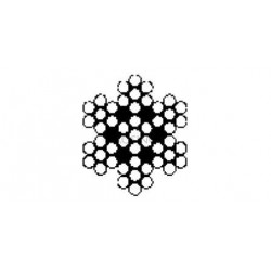 CÂBLE INOX, 4MM, ROULEAU 25M,AISI304