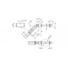 EMBOUT ORIENTABLE POUR CÂBLE 6MM,AISI316