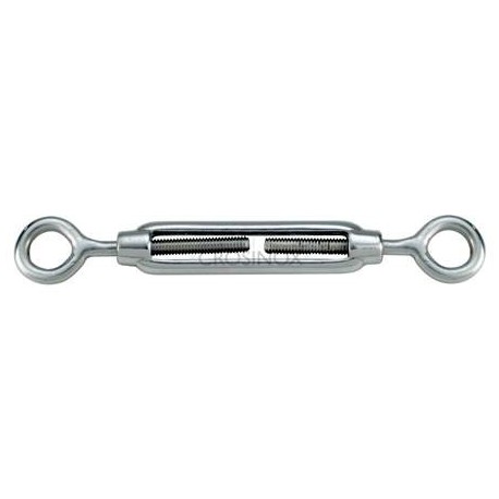 TENDEUR 2X 1 OEIL, CÂBLE 4MM,AISI316 BROSSE