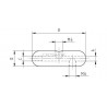 RACCORD CÂBLE 5MM,AISI316 BROSSE