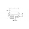MAILLON RAPIDE D5MM, 40X13MM,AISI316 BROSSE