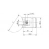SUPPORT TRANSVERSAL POUR TUBE PLAT,POUR CÂBLE 6MM, AISI316 BROSSE