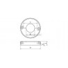 CACHE-PLATINE D105MM, OUVERTURE D43,0MM,EN DEUX PARTIES, AISI316 BROSSE