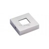 CACHE-PLATINE 72X72MM,OUVERT.30,5X30,5MM,EN DEUX PARTIES, AISI316 BROSSE