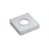 CACHE-PLATINE 102X102MM,OUVERT. D34,0MM,AISI316 BROSSE