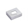 CACHE-PLATINE 62X72MM,OUVERT.20,5X30,5MM,AISI316 BROSSE