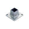 PLATINE SOL/MUR POUR 30X30X2MM,AISI316 BROSSE
